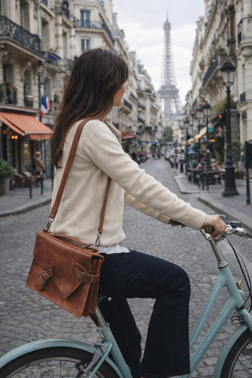 תיק עור חום - Brown Leather Bag